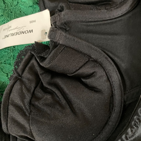 Wonderline 4 way push up strapless 32 B Black lace  underwire body shaper suit - Picture 6 of 8